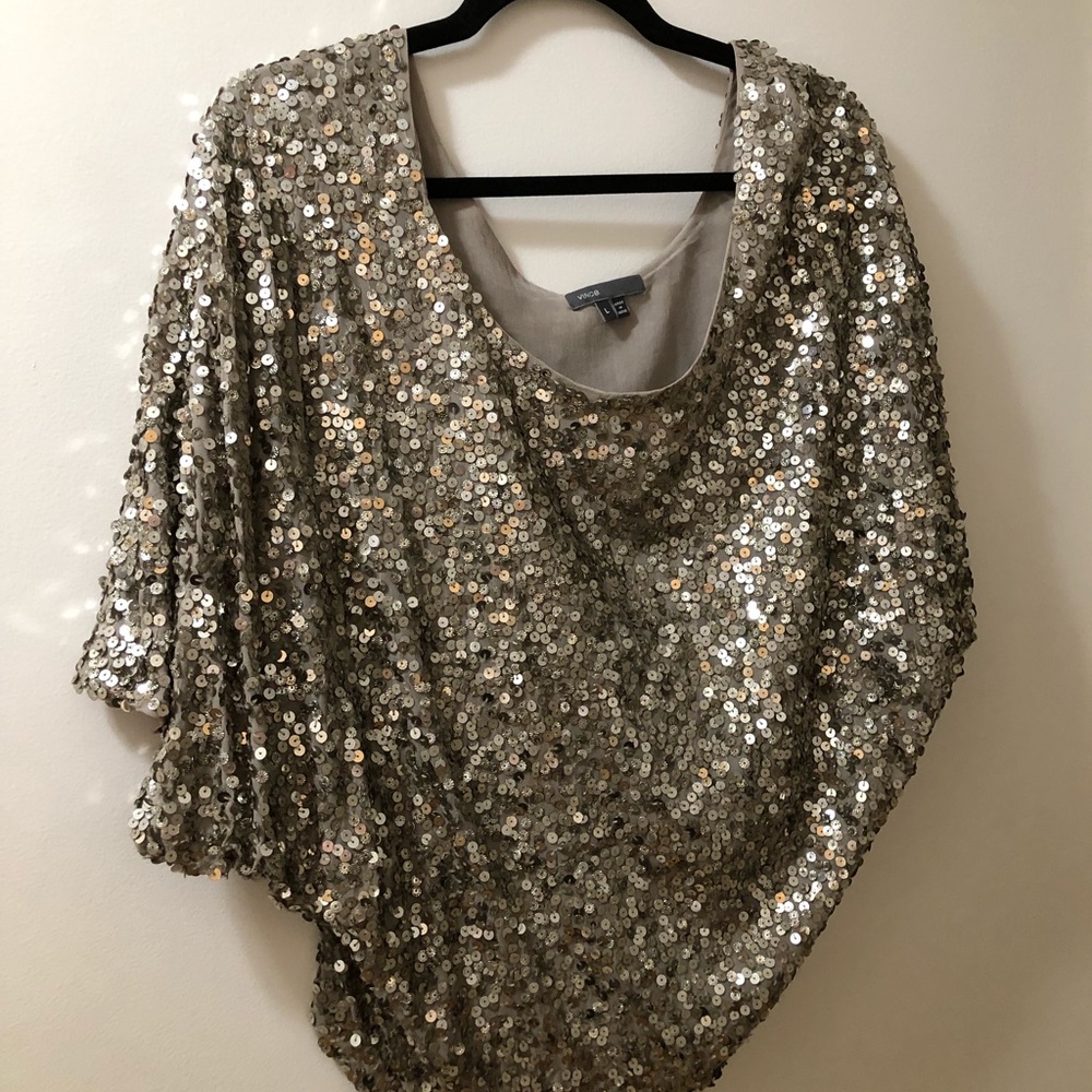 Vince slouchy sequined top
